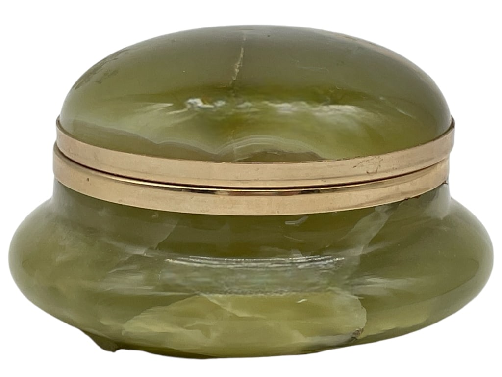 VINTAGE ITALIAN HINGED LID JEWELRY BOX 4" (1 of 7)