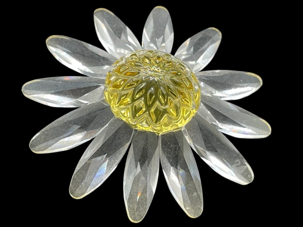 SWAROVSKI CRYSTAL YELLOW DAISY FIGURINE 2" (1 of 5)