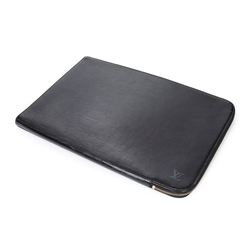 LOUIS VUITTON POCHE DOCUMENTS HAND BAG BLACK (1 of 4)