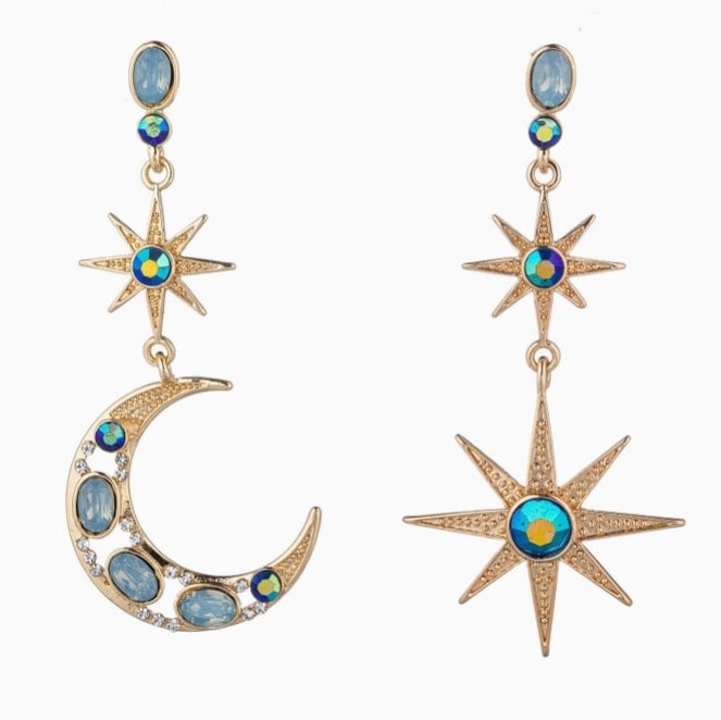 NEW! EYECANDY SUN AND STAR STATEMENT EARRINGS (1 of 2)