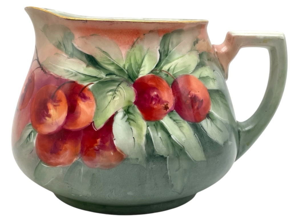 LIMOGES APPLE DESIGN CIDER PITCHER 6" (1 of 5)