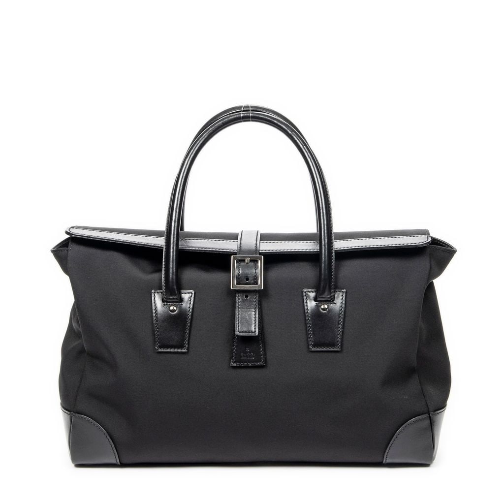 GUCCI FOLD OVER BUCKLE WEEKENDER TRAVEL BAG (1 of 12)