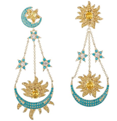 NIB EYE CANDY PHOEBE SUN AND MOON EARRINGS (1 of 2)