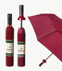 NEW! VINRELLA BURGUNDY WINE BOTTLE UMBRELLA