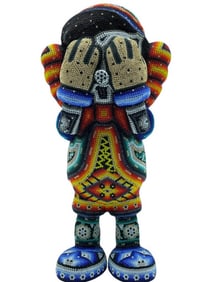 CHROMA HUICHOL PINOCCHIO MINI SCULPTURE 12"