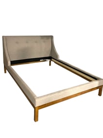 UPHOLSTERED TWIN SIZE BED FRAME