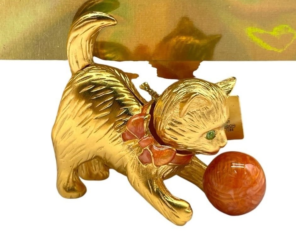 NIB ESTEE LAUDER COMPACT PERFUME KITTEN (1 of 5)