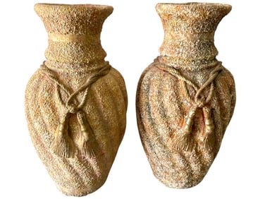 PAIR OF NEOCLASSICAL STYLE LARGE VASES 28"