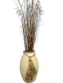 LARGE URN FLOOR VASE WITHBRANCH ARRANGEMENT 90"