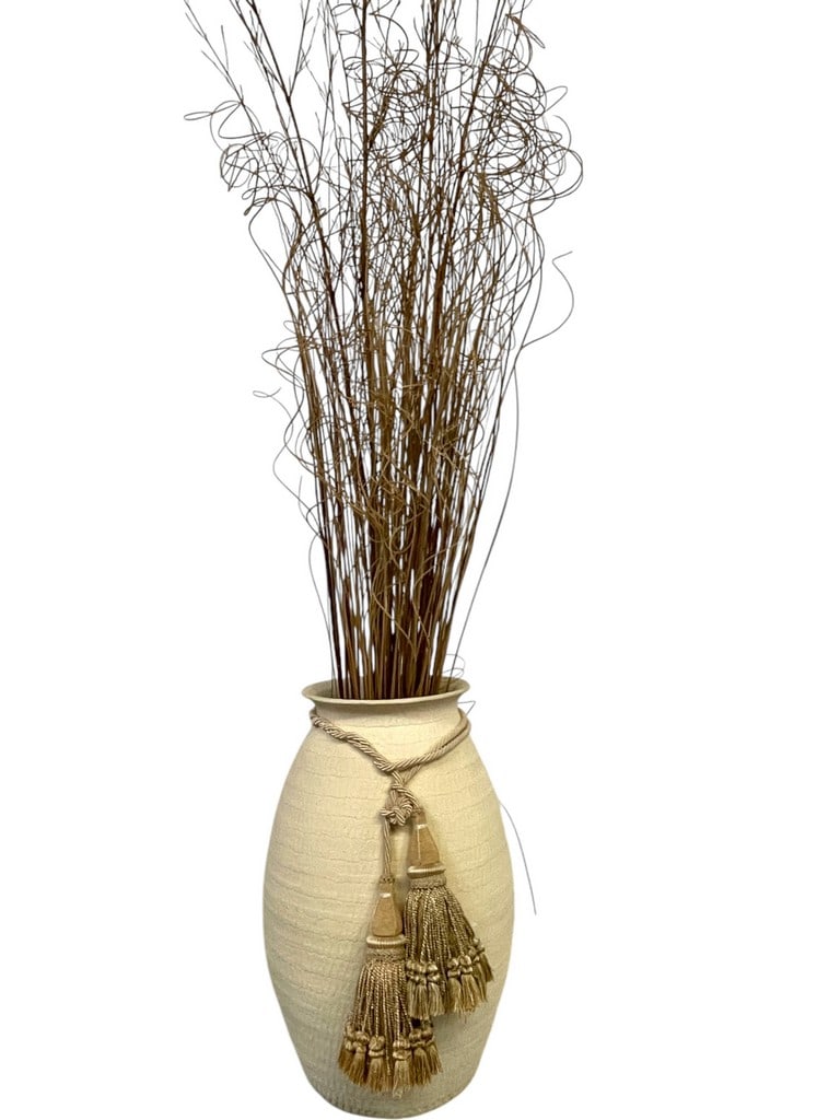 LARGE URN FLOOR VASE WITHBRANCH ARRANGEMENT 90" (1 of 6)