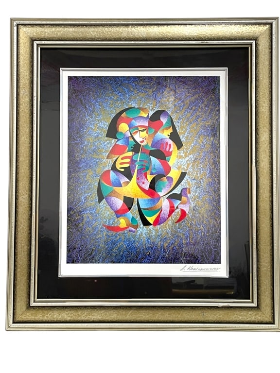 A. KRASNYANSKY PLAY THAT HORN SERIGRAPH PRINT 33" (1 of 5)