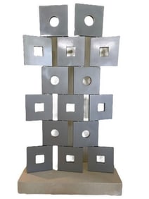 LARGE MODERNIST ROOM DIVIDER SCULPTURE 8FT!