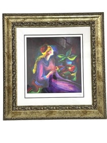 LINDA LE KINFF PASSING TIME W MAX SERIGRAPH 32"