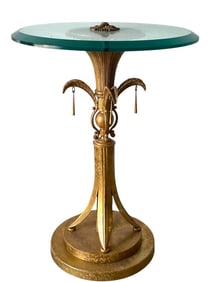 MID CENTURY REGENCY STYLE SIDE TABLE 17.5"