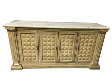 DREXEL HERITAGE CORBELL CREDENZA W STONE TOP 72"
