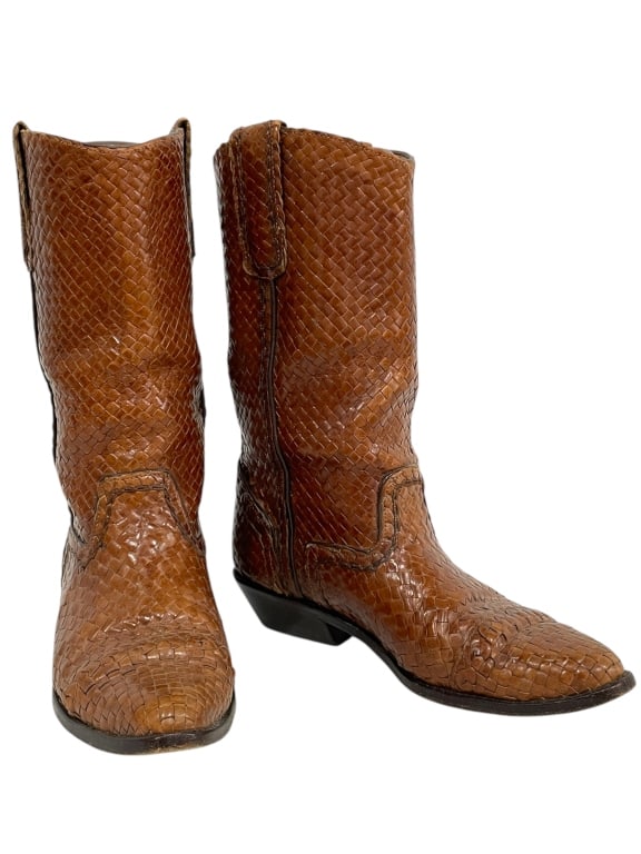 BRAGANO COLE HAAN MENS ROPER BOOTS IN BROWN SIZE 8 (1 of 8)