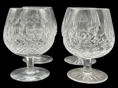 SET OF 4 WATERFORD CRYSTAL COLLEEN/LISMORE GLASSES