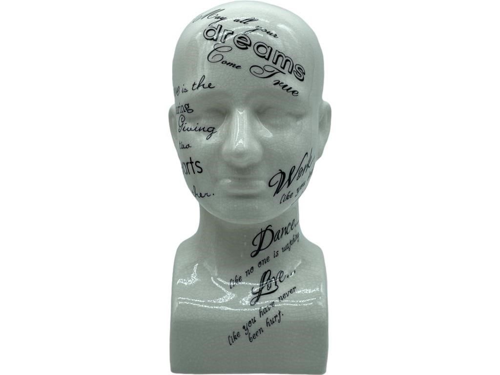 NEW! THINKER LE PENSEUR CERAMIC BUST SCULPTURE (1 of 5)