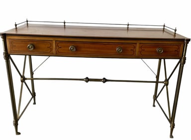 KITTINGER, ENGLISH REGENCY CAMPAIGN DESK 46"