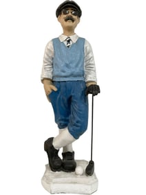VINTAGE GOLFER STATUE 33"
