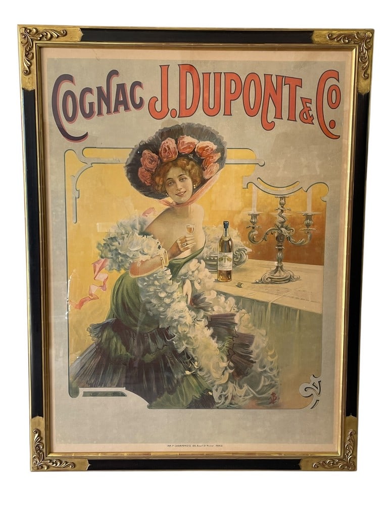 COGNAC J. DUPONT VINTAGE POSTER PRINT 51" (1 of 5)