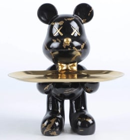 NEW! MODERNY GRAFFITI ART BEAR FIGURINE