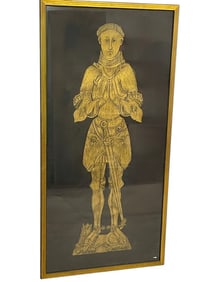 1969 SIR JOHN CREKE BRASS RUBBING 51"