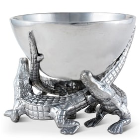NEW! ELEVATED ARTHUR COURT ALLIGATOR BOWL