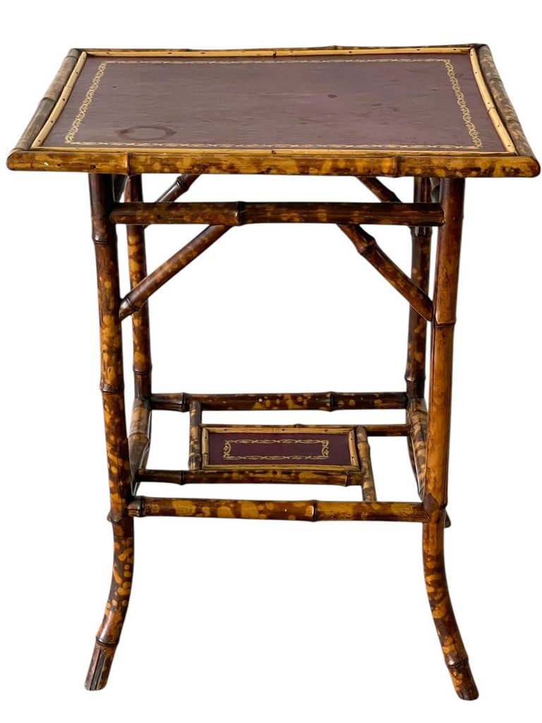 AESTHETIC MOVEMENT LACQUERED BAMBOO ACCENT TABLE (1 of 6)