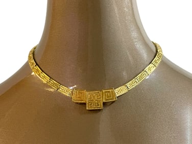 14K GOLD GREEK STYLE NECKLACE