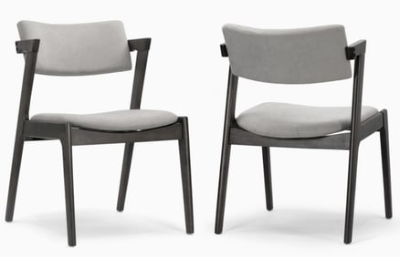 NEW! PAIR OF  AUDEN RETRO MODERN WING CHAIRS