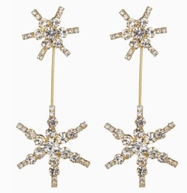 NIB EYECANDY LA NORTH STAR STATEMENT DROP EARRINGS