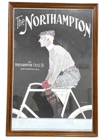 NORTHAMPTON CYCLE 1899 FRAMED PRINT 40"