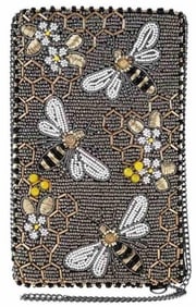NEW MARY FRANCES BEE AWESOME CROSSBODY PHONE BAG