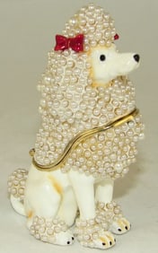 NEW! JAY STRONGWATER STYLE POODLE BOX 3 1/4"