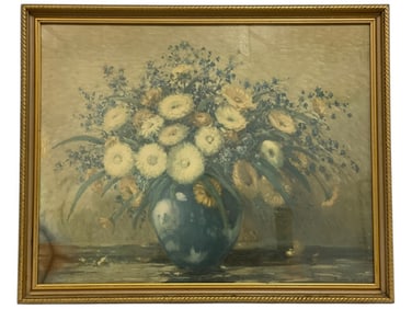 GUSTAV ADOLPH WIEGAND STILL LIFE FLORAL 30"