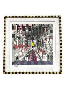 PEDRO FRIEDEBERG SERIGRAPH CUSTOM FRAME 33.5"