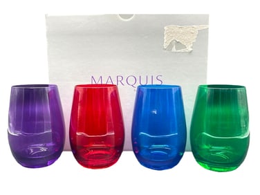 NEW! MARQUIS BY WATERFORD STEMLESS WINE SET OF 4
