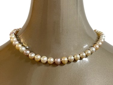 SILVER AND FRESHWATER PEARL NECKLACE