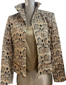 ROTH LECOVEN CALIFORNIA PYTHON PRINT BLAZER