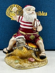 JAY STRONGWATER STYLE SANTA & TURTLE TRINKET BOX