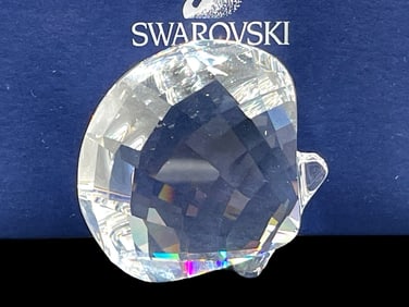NEW! SWAROVKSI CRYSTAL SCALLOP SHELL PAPERWEIGHT