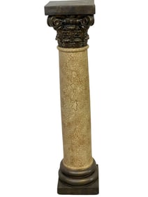DECORATIVE PLASTER CORINTHIAN COLUMN PEDESTAL