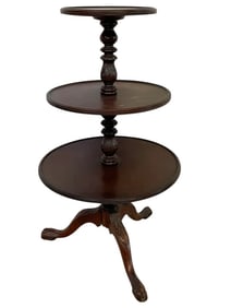 GEORGE III CHIPPENDALE STYLE 3 TIER TABLE