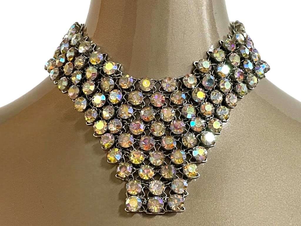 RHINESTONE BIB STATEMENT NECKLACE (1 of 5)