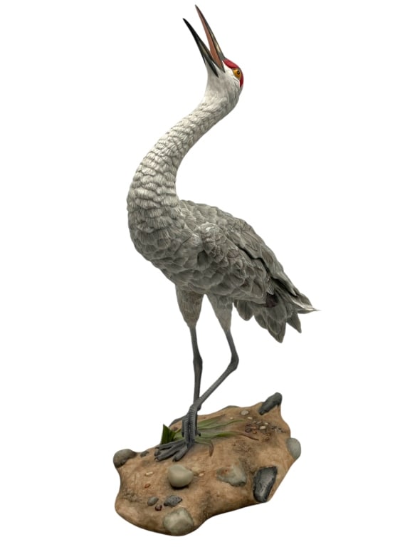 BOEHM SIGNED SANDHILL CRANE FIGURINE 20.5" (1 of 6)