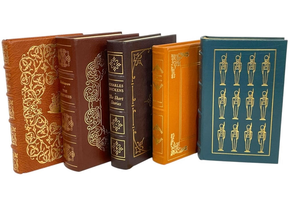 5 EASTON PRESS GILT EMBOSSED LEATHER BOUND BOOKS (1 of 9)
