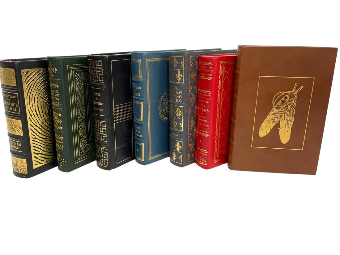 7 EASTON PRESS GILT EMBOSSED LEATHER BOUND BOOKS (1 of 8)