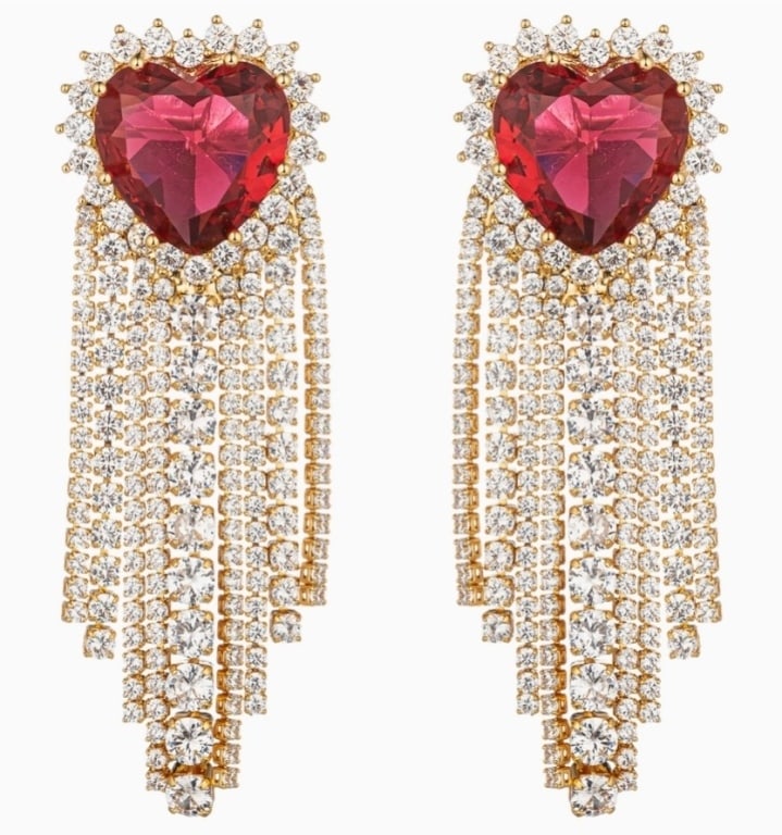 NEW EYECANDY ALICE HEART EARRING (1 of 2)