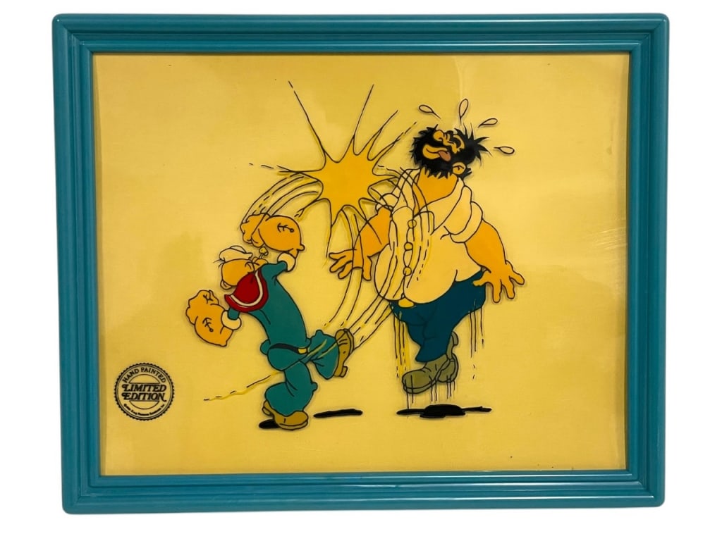ORIGINAL POPEYE THE SAILOR MAN CARTOON CEL 11" (1 of 2)